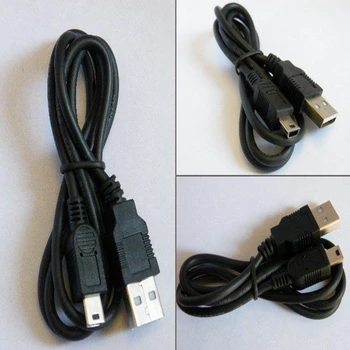 200pcs/lot Universal USB 2.0 la Mini 5 PIN USB B Male Cablu de Date pentru PS3 Camera PSP, MP3, MP4 player OD3.5 Cupru/CJS 100CM