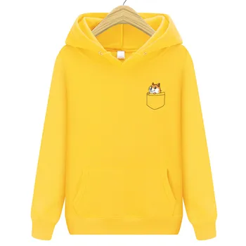 2019 moda nou brand de buzunar cat scrisoare print hoodie toamna și iarna nouă bărbați fleece hoodie jacheta cu gluga