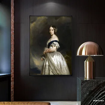 Portretul Reginei Victoria Tablouri Canvas Reproduceri De Opere De Artă Celebre Regina Victoria Panza Printuri De Arta De Perete Acasă Decorare