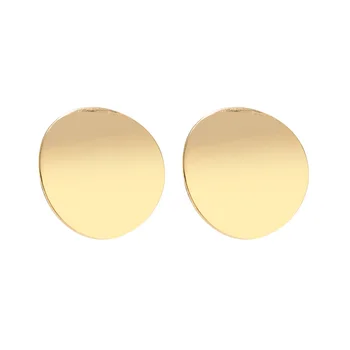 10buc/lot rundă Post cu Inel 20mm Placat cu Aur Chirurgical Oțel Inoxidabil Post de Cercei Pentru Bijuterii DIY Face Constatări