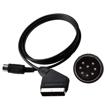 1,8 m de Încărcare Cablu de Alimentare Negru RGB Scart Linie de Date PAL C Pin Pentru Sega Genesis 1 Mega Drive MD 1 Sistem de Master 1