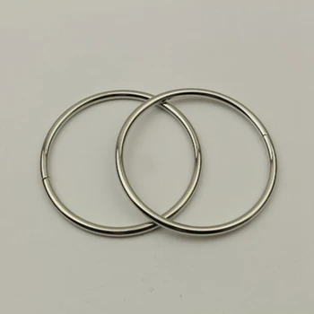 2 buc 7.5 cm O Inele de Metal Cercuri Sac mâner de Metal inel de sex Feminin sac de BRICOLAJ se ocupe de Bagaje Genti Accesorii Hardware Cuier Pungă