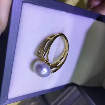 YIKALAISI Argint 925 Bijuterii Perla inele 2019 Naturale Fine bijuterii Perla de 8-9mm inele Pentru Femei en-gros