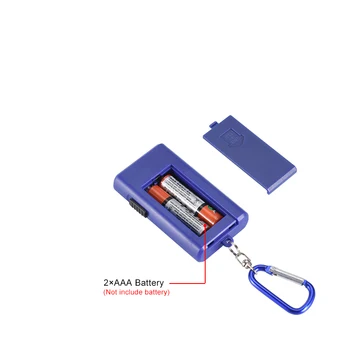 COBA impermeabil cob portabil potop de lumină led-uri mini breloc lampa de utilizare 2*AAA baterie 2 moduri cu aliaj de aluminiu cu clema de urgență