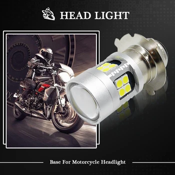 1 buc Motocicleta Faruri DRL Moto 22SMD 3030 High/Low beam Becuri cu LED-uri Lumini P15D-25-3 Motobike Scuter Lămpi Albe 6-24V