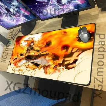 XGZ Angry Dragon de Foc Natsu Anime Personalizat Mari Calculator de Birou Mat Negru de Blocare Marginea Fairy Tail Mouse Pad Viteza de Cauciuc Non-alunecare Xxl