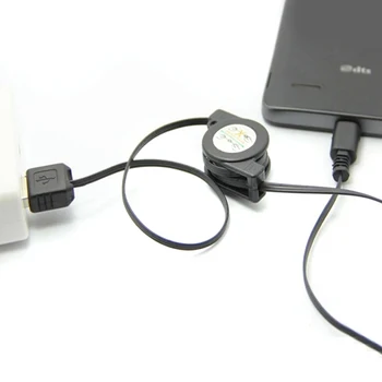 100buc/lot Retractabil Cablu Micro USB 5Pin, Micro USB de sex Masculin la USB 2.0 de sex Masculin Cablu de Telefonul Mobil Android Cablu Cablu