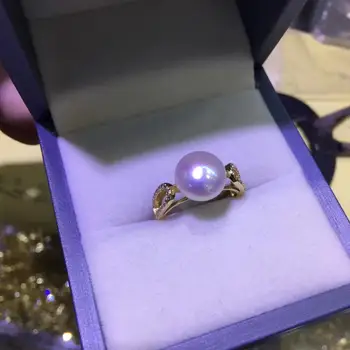 YIKALAISI Argint 925 Bijuterii Perla inele 2019 Naturale Fine bijuterii Perla de 8-9mm inele Pentru Femei en-gros