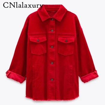 Noi Harajuku Catifea, Jachete Femei Toamna Iarna Haine Plus Dimensiunea Paltoane Feminine Mare Bluze Jachete Purpurii Solid De Culoare De Îmbrăcăminte