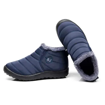Femei cizme de iarna 2021 antiderapante jos cizme impermeabile femei solide pantofi casual femei ține de cald pantofi doamnelor plus dimensiune