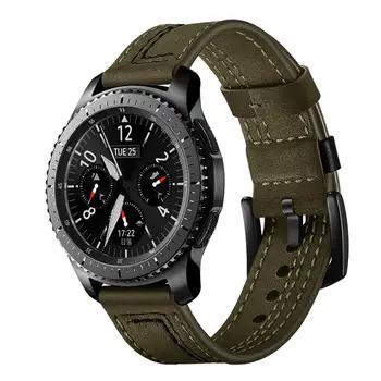 De viteze S3 Frontieră bandă de piele Pentru Samsung Galaxy Watch 46mm correa Huawei watch GT curea 22mm trupa ceas gear s 3 watchband centura