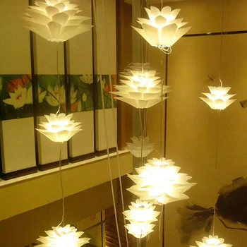Feimefeiyou DIY PP lotus candelabru camera de zi dormitor studiu restaurant cafenea bar club candelabru personalizate lumini decorative