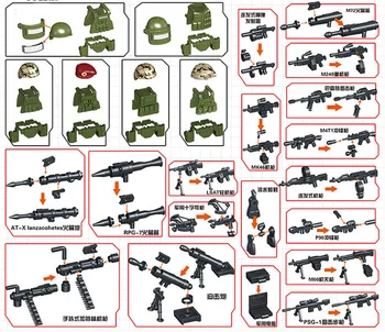 6pcs MILITARE mini caramida cifre Alpha Force Armata SWAT Cu 6pcs Camuflaj Soldat Blocuri de Cărămidă Figura Jucărie Cadou
