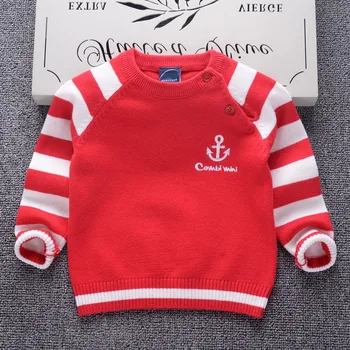 Clearance-ul Vânzare 2020 Toamna Iarna Baieti Pulover din bumbac pentru copii tricotate cu Dungi Pulover Copii haine pentru sugari pulovere pentru copii 0-6Y