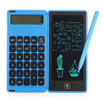 Noi de 6 Inch LCD Scris Tabletă Digitală Desen Pad Cifre Display Pliabil Calculator cu Stylus Pen Șterge Butonul de Blocare Functio
