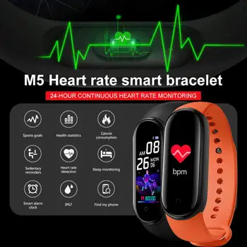 M5 Bluetooth Ceas Inteligent Bărbați Femei Fitness Tracker Sport Bratara Heart Rate Monitor De Presiune Sanguina Sănătate Bratara