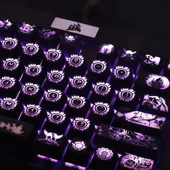 1 set high-end cu iluminare din spate tastă pentru UNA BUCATA tastatura mecanica gaură neagră de acoperire capac cheie pentru Corsair K70 K95 RGB Razer Cherry
