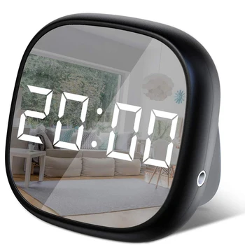 Display de 4 Cifre de Călătorie Mini Ceas cu Alarmă Digital Estompat Magnetic LED Ceas cu Alarmă Cu Control de Sunet Pentru Acasă Cămin