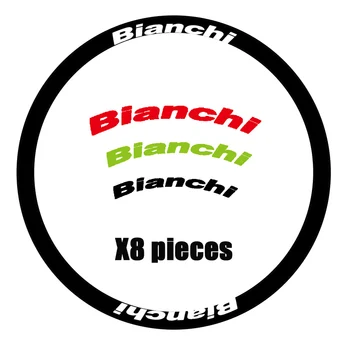 Bianchi roata Autocolante Road bike bicicleta decal pentru janta se Potrivesc Pentru 30/40/50/60mm 700C Roata de frână biciclete Rutier decal transport Gratuit
