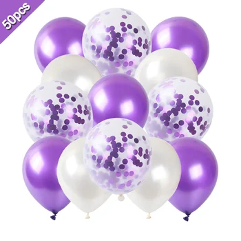 50pcs a Crescut de Aur Sau Confetti Balon Set fericit Ziua de naștere partidul Decor baloane Aniversare de Nunta globals Bile