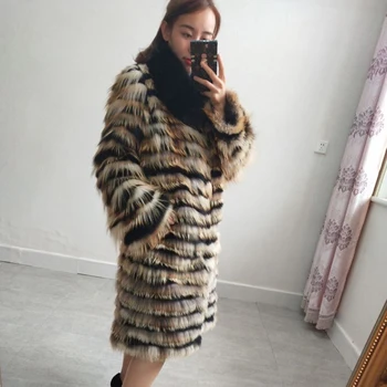 Blana naturala de sex feminin modele de iarnă adevărată haină de blană de vulpe 2019 noi modele de femei gros cald sacou blana