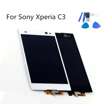 5.5 inch Testate LCD Display Touch Screen Digitizer Asamblare Fără Ramă piesă de schimb Pentru Sony Xperia C3 D2533 D2502
