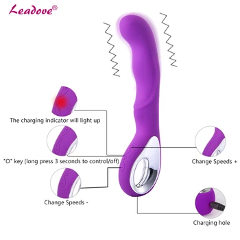 10 Viteze USB Reîncărcabilă G-Spot Vibrator de Masaj Erotic Feminin Masturbari Vibratoare Sex Produsele Jucării Sexuale pentru Femei ZD0184