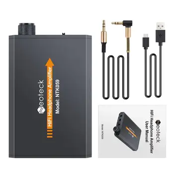 PROZOR Portabil Amplificator pentru Căști HiFi Căști Audio Amplificator USB Rechargeble de 3,5 mm pentru intrare AUX ieșire