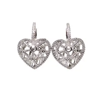 Nou gol dragoste la modă femei elegante high-end cercei bijuterii inima spectacol clasic ureche accesorii