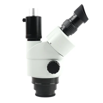 Simul-Focal Microscop Trinocular 3.5 X-90X Industriale Continuă Microscop + 0,5 X 2X Obiectivului Instrument + 144 LED-uri de Lumină Inel