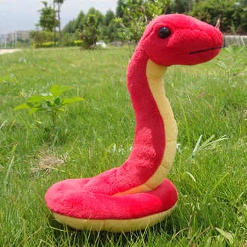 Despre 17cm creative de pluș roșu șarpe de jucărie moale șarpe mic papusa cadou s1942