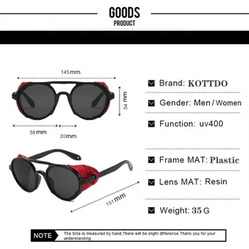 Clasic Steampunk ochelari de Soare Barbati de Brand Designer de Epocă Pătrat Cadru de Plastic Ochelari de Soare de sex Feminin de Peste de Dimensiuni UV400 Ochelari