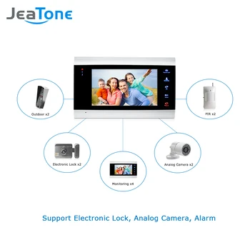 JeaTone 7 Inch Ușă Video Sistem de Telefon pentru Casa 1200TVL Mini Soneria aparat de Fotografiat, Suport de Detectare a Mișcării de Înregistrare și de Noapte Viziune