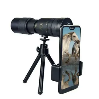 4K 10-300X40mm Super Telephoto Zoom Telescop Monocular Portabil Zoom Mare Profesionala pentru Vanatoare Camping Viziune de Noapte