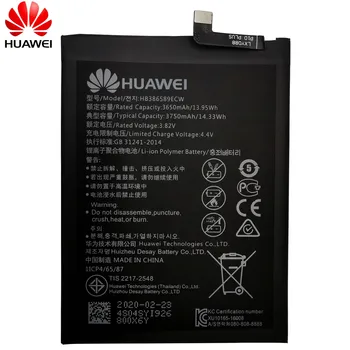 Hua Wei Original Bateria Telefonului HB386589ECW 3650mAh Pentru Huawei P10 Plus Onoare 8X Vezi 10 V10 Pereche 20 Lite Nova 3 4 Baterii Instrument