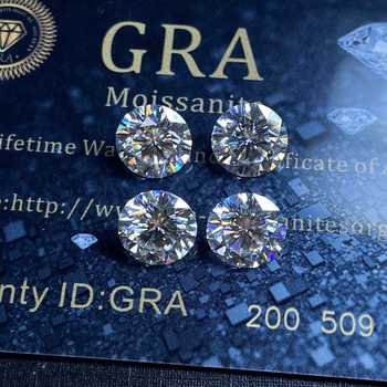 Laborator moissanite piatră de diamant 5pcs 6.5 mm IJ VVS1 Culoare Vrac moissanite piatra inel de Logodna face