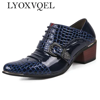 Oamenii Formale Pantofi Cu Tocuri Înalte, Rochie De Afaceri Pantofi De Sex Masculin Oxfords A Subliniat Toe Oxford Pantofi Pentru Bărbați De Nunta Din Piele Pantofi M321