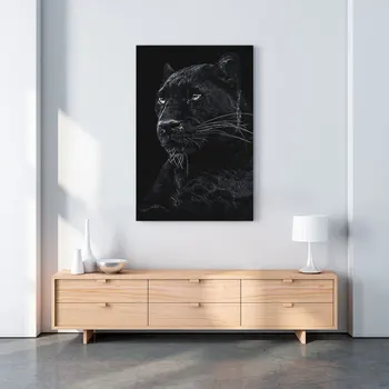 Wild Black cool design pantera Poster Canvas Wall Art Decor printuri pentru a trai Copil camera Copiilor Acasă decor dormitor pictura