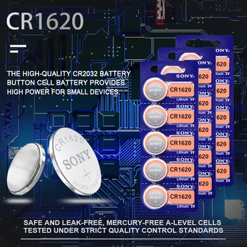 20buc/Lot Sony Original cr1620 Baterii Buton Pentru Ceas Baterie cu Litiu de 3V CR 1620 BR1620 Control de la Distanță Calculator