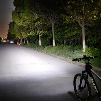 Deemount Ciclu de Iluminare Față 8.4 V Faruri 2LED 400Lumen Opțional #18650 Baterie Caseta 8.4/5.0 V Ieșire 1A Incarcator Bicicleta Lanterna