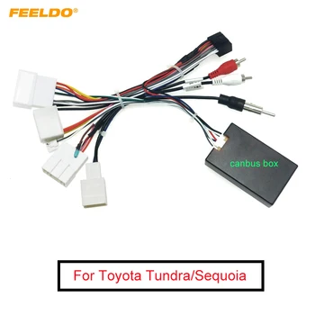 FEELDO Audio Stereo Auto 16PIN Android Fasciculului de Cabluri Cablu de Alimentare Adaptor Cu Canbus Cutie Pentru Toyota Tundra/Sequoia/Lexus 330/350