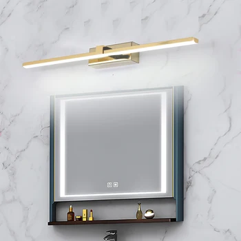 NEO Rază LED-uri Moderne Oglinda de la Baie de Lumină Chrome/Placat cu Aur de 90-260V led lampă oglindă de Lungime 400/600/800/1000mm