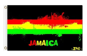 Jamaica naționale trei culori Rasta steaguri 3x5ft