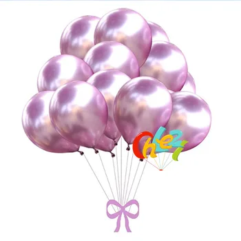5/10/12/18 inch Metalice, Baloane Latex Chrome Îngroșa Perle Heliu Balon Petrecere de Aniversare de Nunta de Decorare Globos Copil de Dus