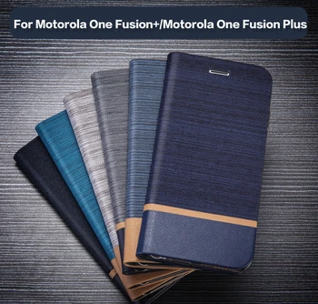 Portofel din Piele PU Caz Pentru Motorola Unul Fusion+ Business Caz de Telefon Pentru Motorola Unul Fusion Plus Caz Silicon Moale Capacul din Spate