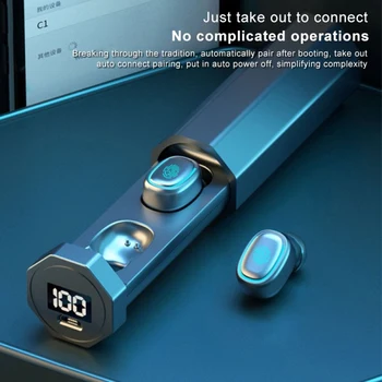 TWS-03 Bluetooth 5.0 Căști fără Fir Touch Mini Stereo Sunet Sport Căști Căști Tubulare casti cutie