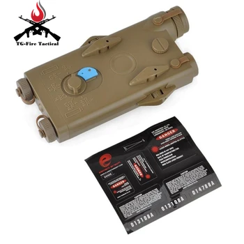 Element de Airsoft Tactic UN PEQ-2 Baterii Caz Roșu Indicator Laser Versiune 20mm Șine Nici o Funcție L100mm*W65mm*H20mm PEQ Box