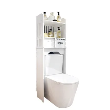 Rezistent la apă de toaletă, toaletă raft podea până în tavan, baie, toaletă cabinet de stocare în spatele partea de sus de toaletă
