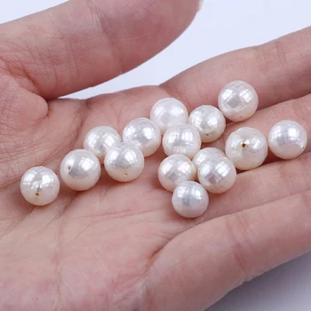 Cele mai recente vrac en-gros de 8mm sculptate de apă dulce pearl în vrac perle pentru Femei Dressing