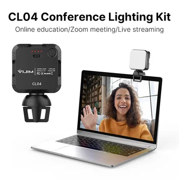 VIJIM CL04 Conferință de Lumină Led-uri Video de Lumină Lumina de Umplere, cu Clip de Prindere Lampa Universal pentru iPad Tablete Android/PC/Laptop